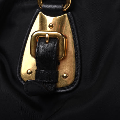 Prada Tessuto Nylon Soft Calf Tote Black 41 of 53