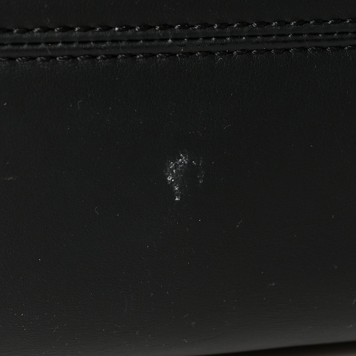 Glazed Fabric Vitello Century FF 1974 Stamp Patch Shopping Tote Mogano Panna Black