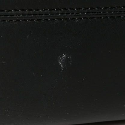 Fendi Glazed Fabric Vitello Century FF 1974 Stamp Patch Shopping Tote Mogano Panna Black 11 of 12