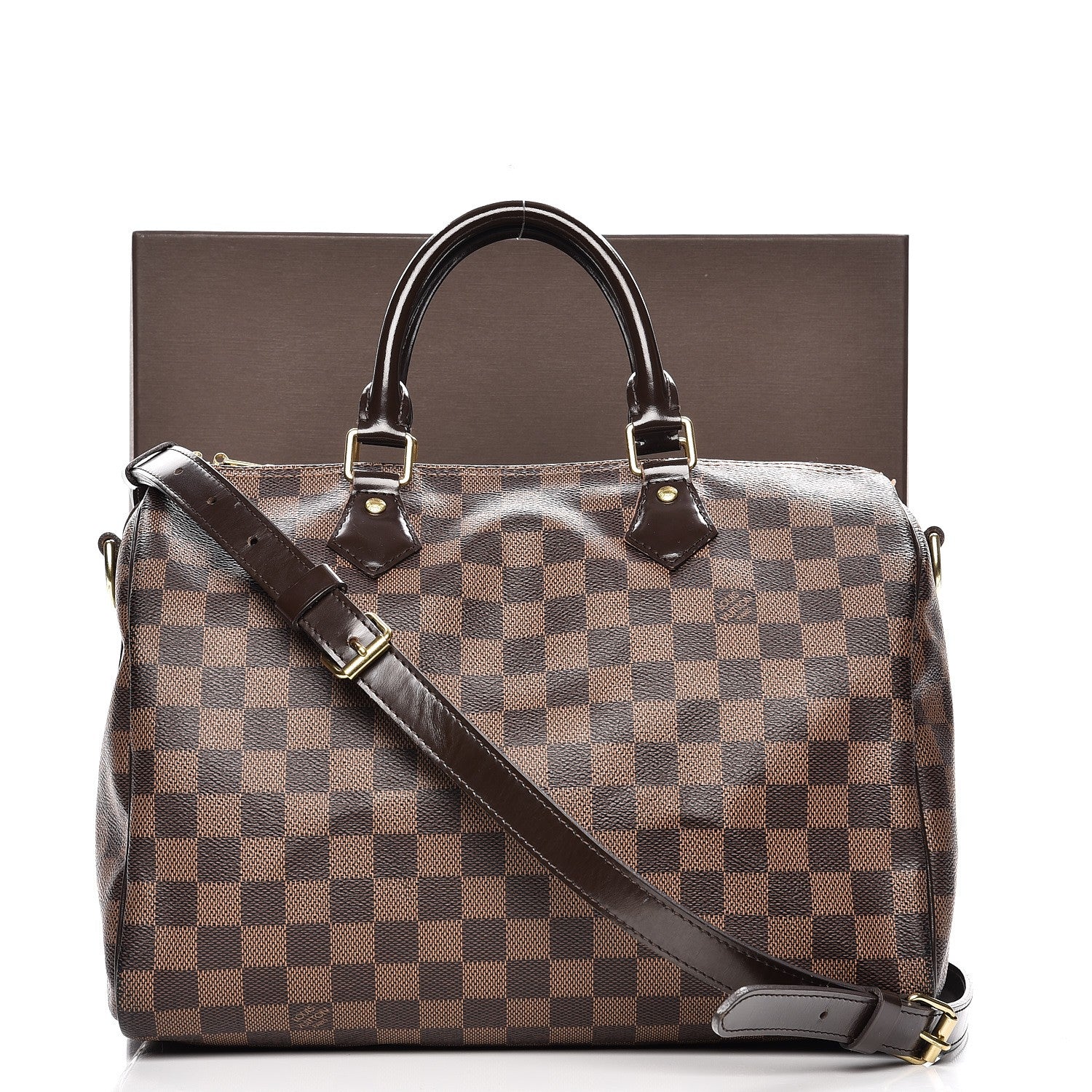 Louis Vuitton Damier Ebene Speedy Bandouliere 30 12 of 16