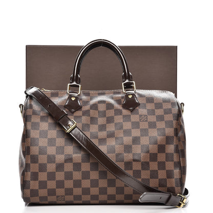 Louis Vuitton Damier Ebene Speedy Bandouliere 30 12 of 16