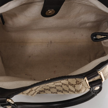 Gucci Satin Monogram Medium Abbey Shoulder Bag Bronze 20 of 26