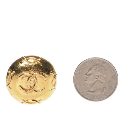 Chanel CC Clip On Earrings Gold 2 of 4