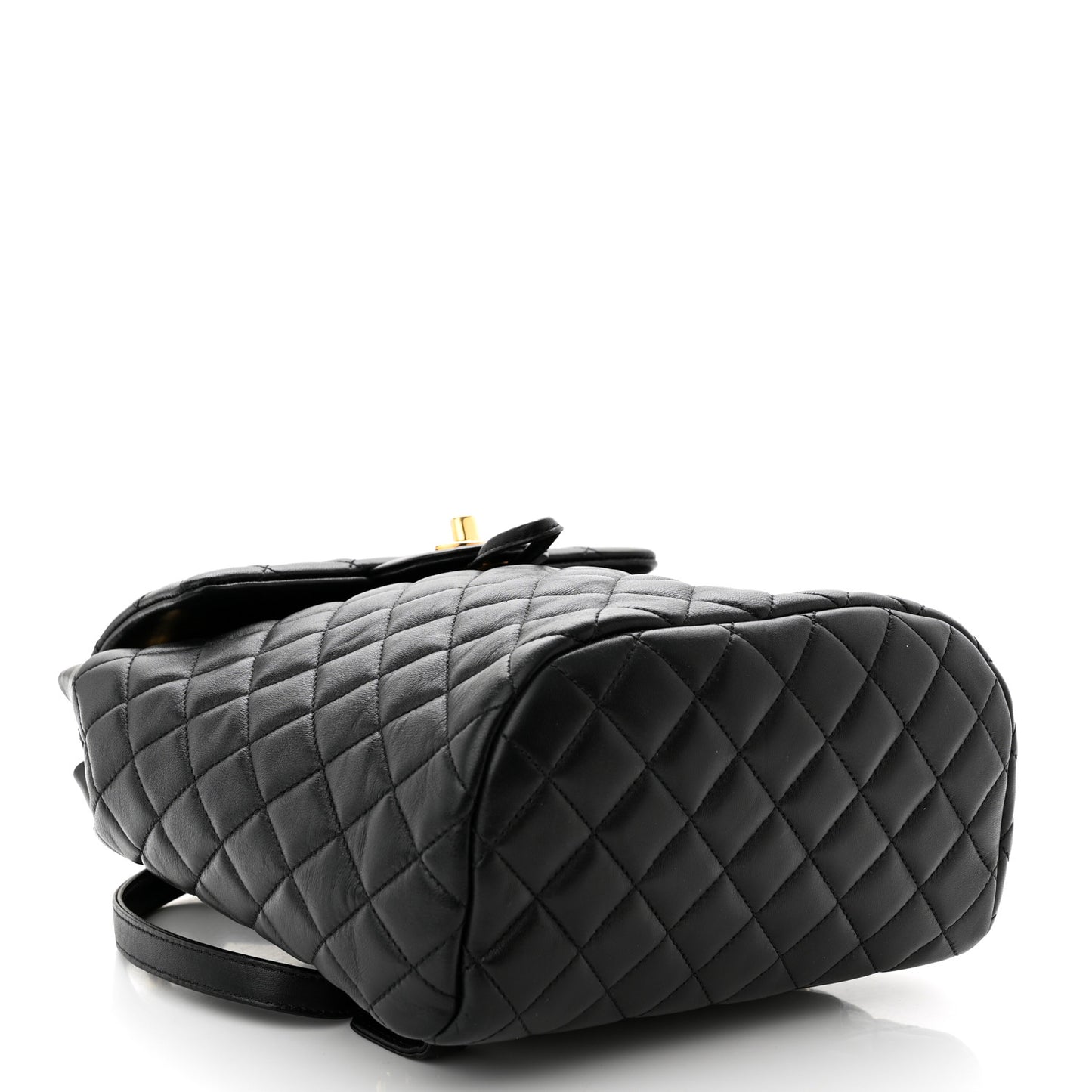 Lambskin Quilted Small Urban Spirit Backpack Black