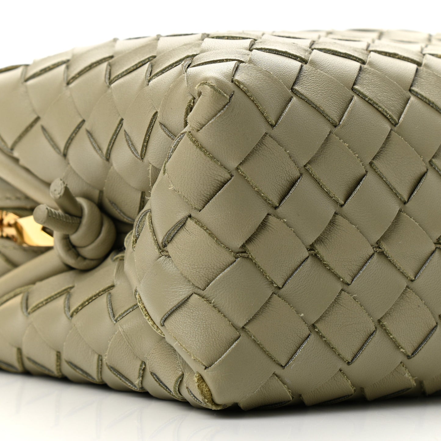 Nappa Intrecciato Small Loop Camera Bag Travertine