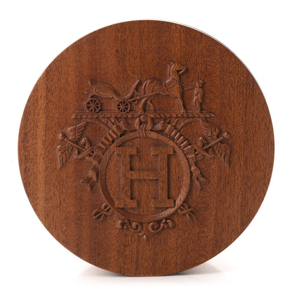 Hermes Mahogany Wood Ex-Libris Twilly Box 1 of 8