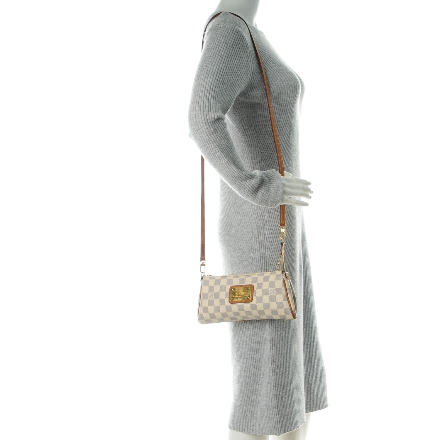 Louis Vuitton Damier Azur Eva Clutch 2 of 9