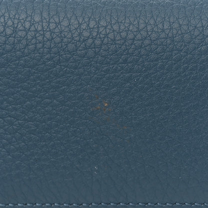 Loro Piana Grained Calfskin L19 Extra Pocket Pouch Cloud Sky 14 of 15