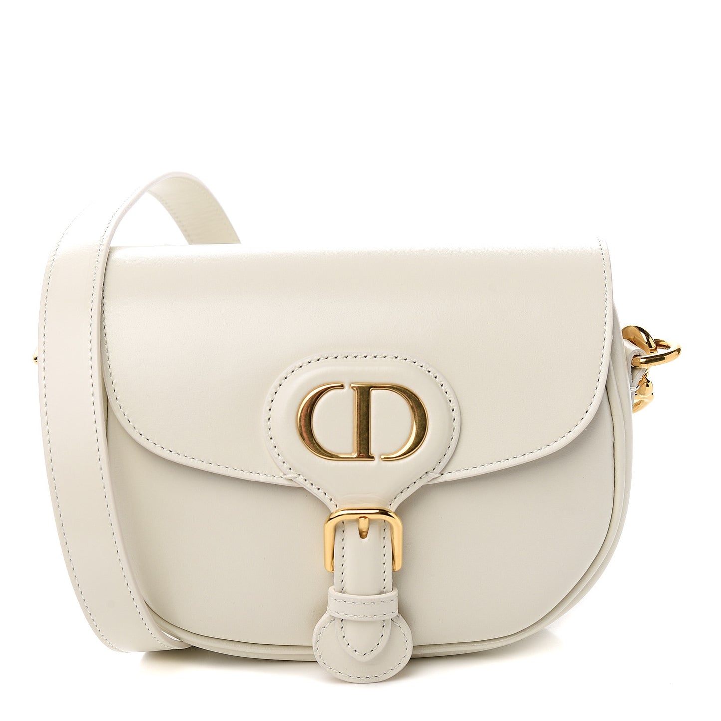 Box Calfskin Small Bobby Bag White