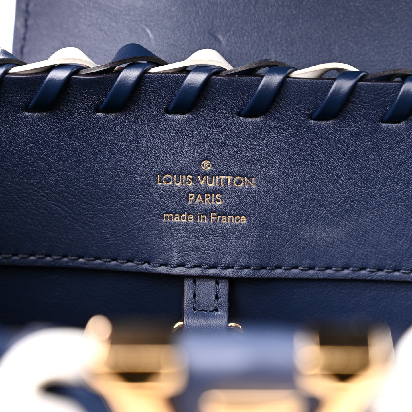 Taurillon Calfskin Guinguette Capucines BB Blue Indigo