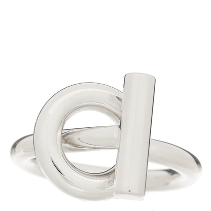 Hermes Sterling Silver GM Echappee Ring 58 8.5 1 of 6