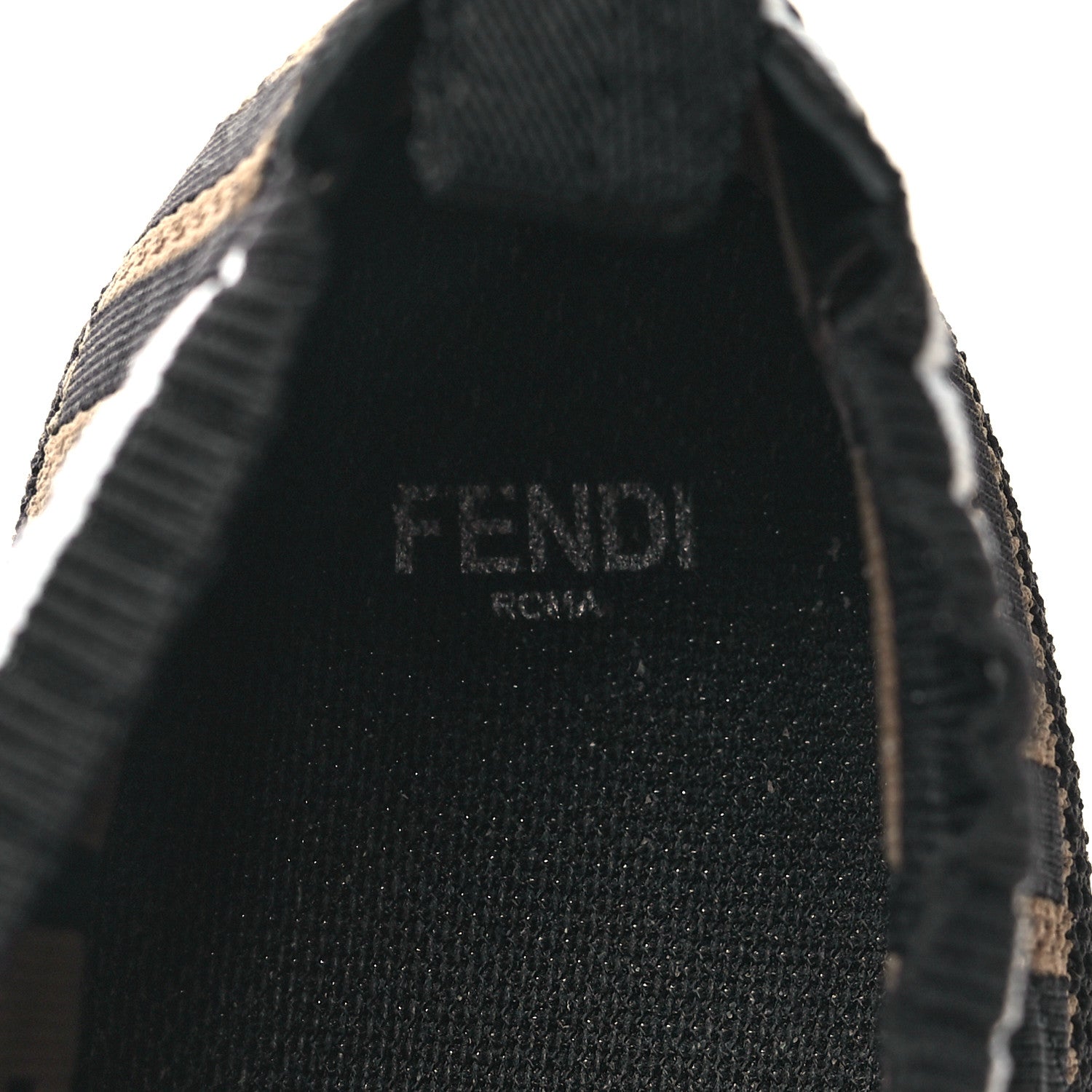Fendi Stretch Yarn FF Stiff Band Rockoko Sneakers 39.5 Black White Tobacco 7 of 10