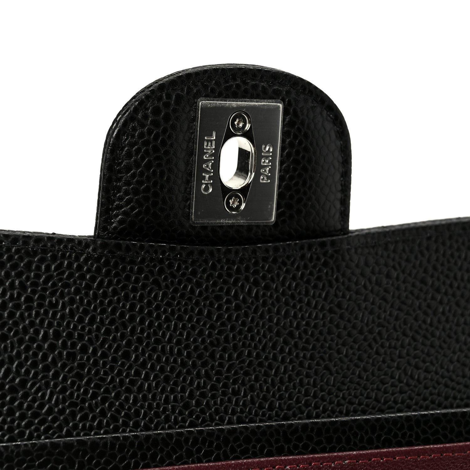 Chanel Caviar Quilted Medium Double Flap Black 7 of 12