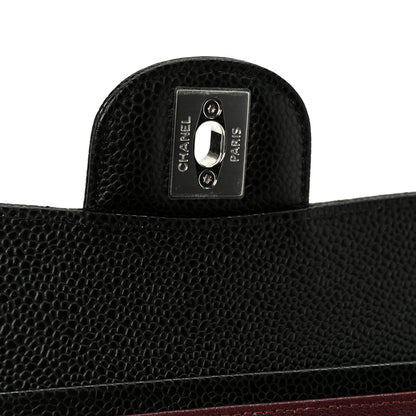 Chanel Caviar Quilted Medium Double Flap Black 7 of 12
