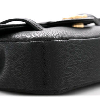 Chanel Shiny Caviar Mini Preppy Coco Shoulder Bag Black 9 of 11