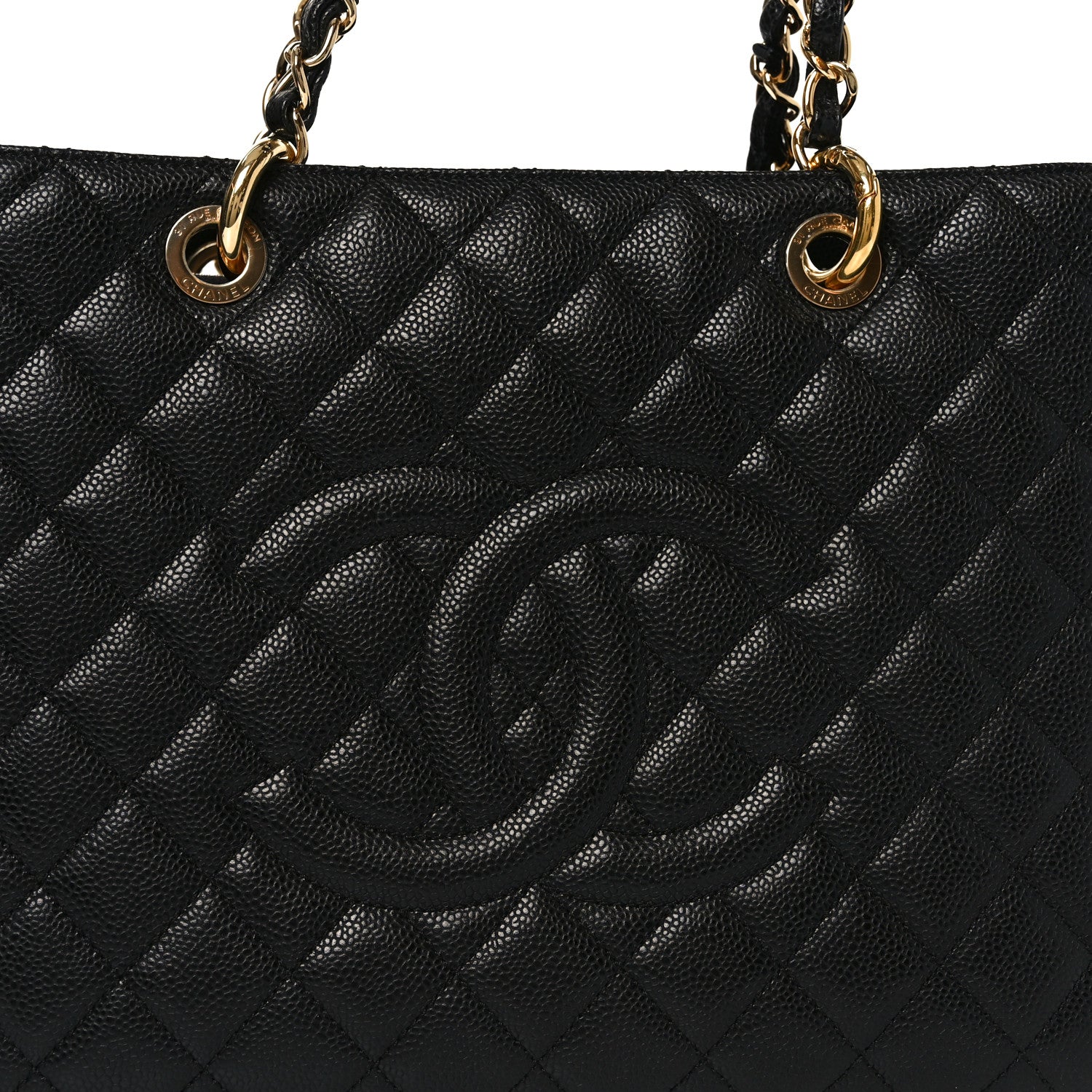 Chanel Caviar Quilted Grand Shopping Tote GST Black 8 of 11