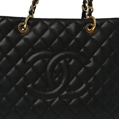 Chanel Caviar Quilted Grand Shopping Tote GST Black 8 of 11