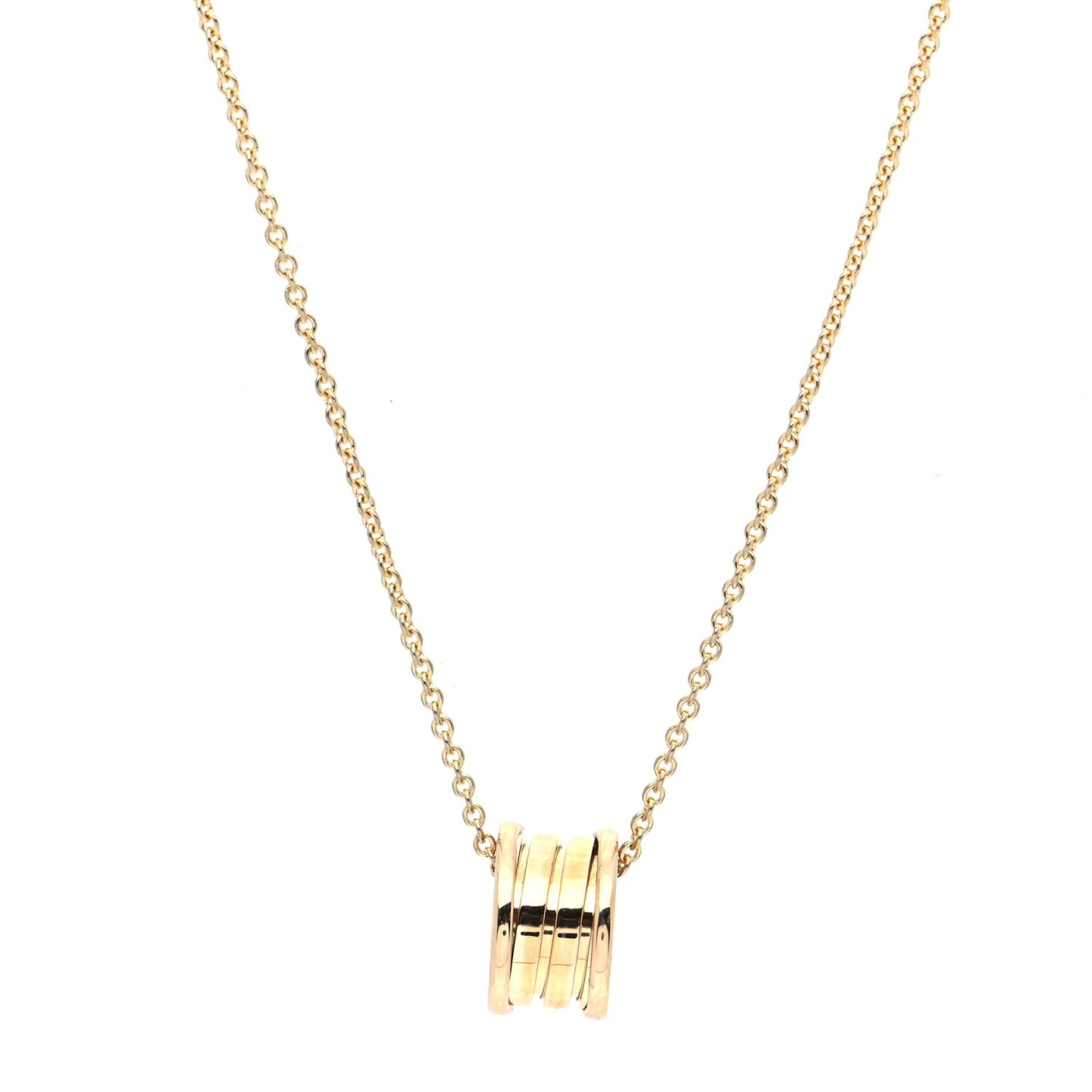 18K Yellow Gold B.Zero1 Pendant Necklace