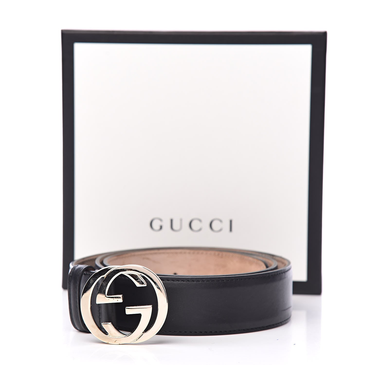 Gucci Calfskin Interlocking G 37mm Belt 95 38 Black 14 of 14