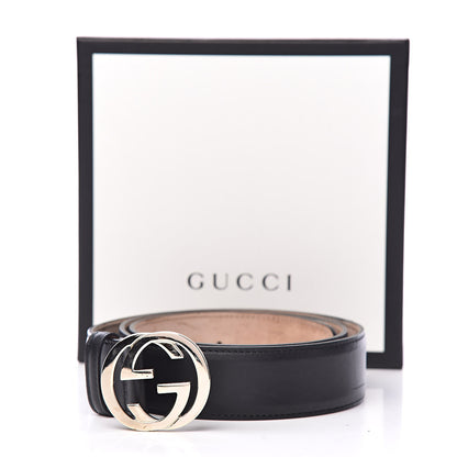 Gucci Calfskin Interlocking G 37mm Belt 95 38 Black 14 of 14