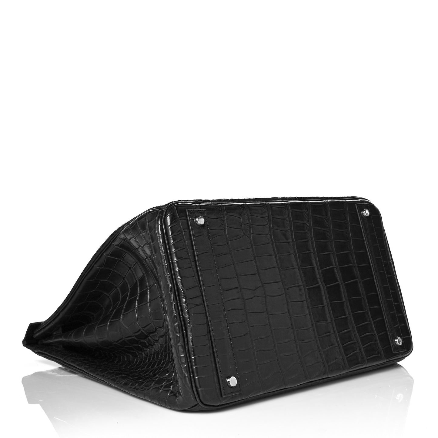 Matte Porosus Crocodile HAC Birkin 40 Black