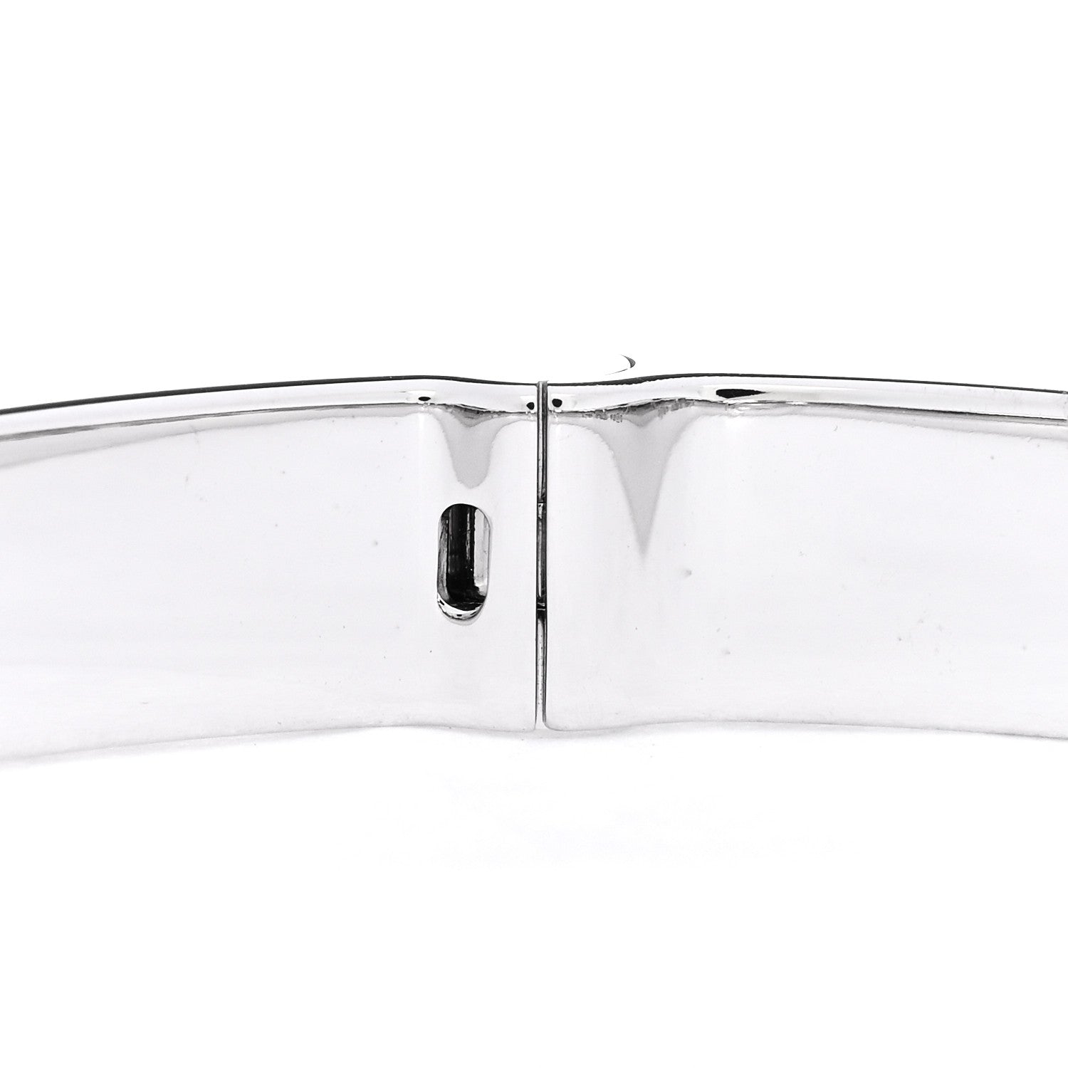 Cartier 18K White Gold Diamond LOVE Paved Bracelet 16 7 of 8
