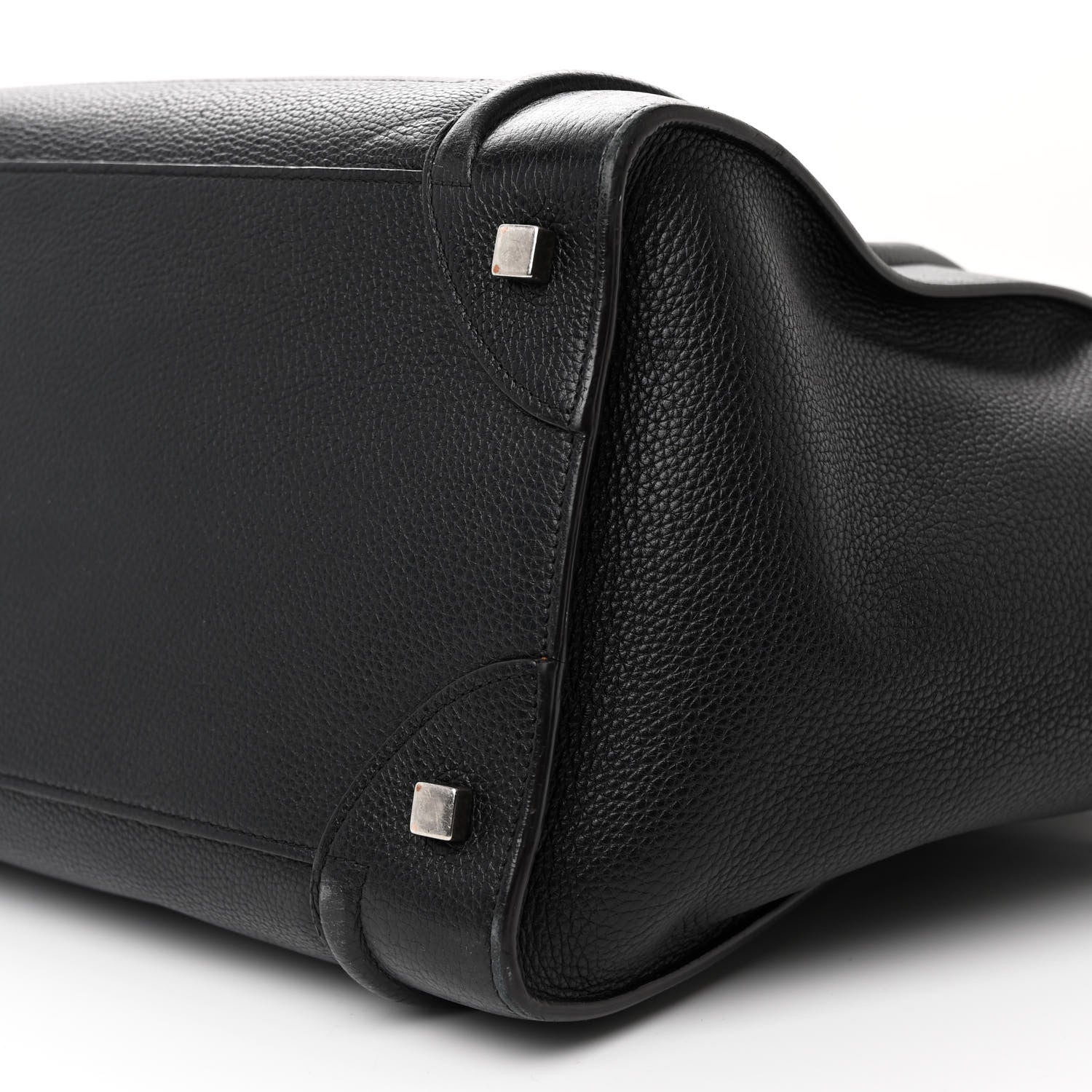 Celine Drummed Calfskin Mini Luggage Black 9 of 13