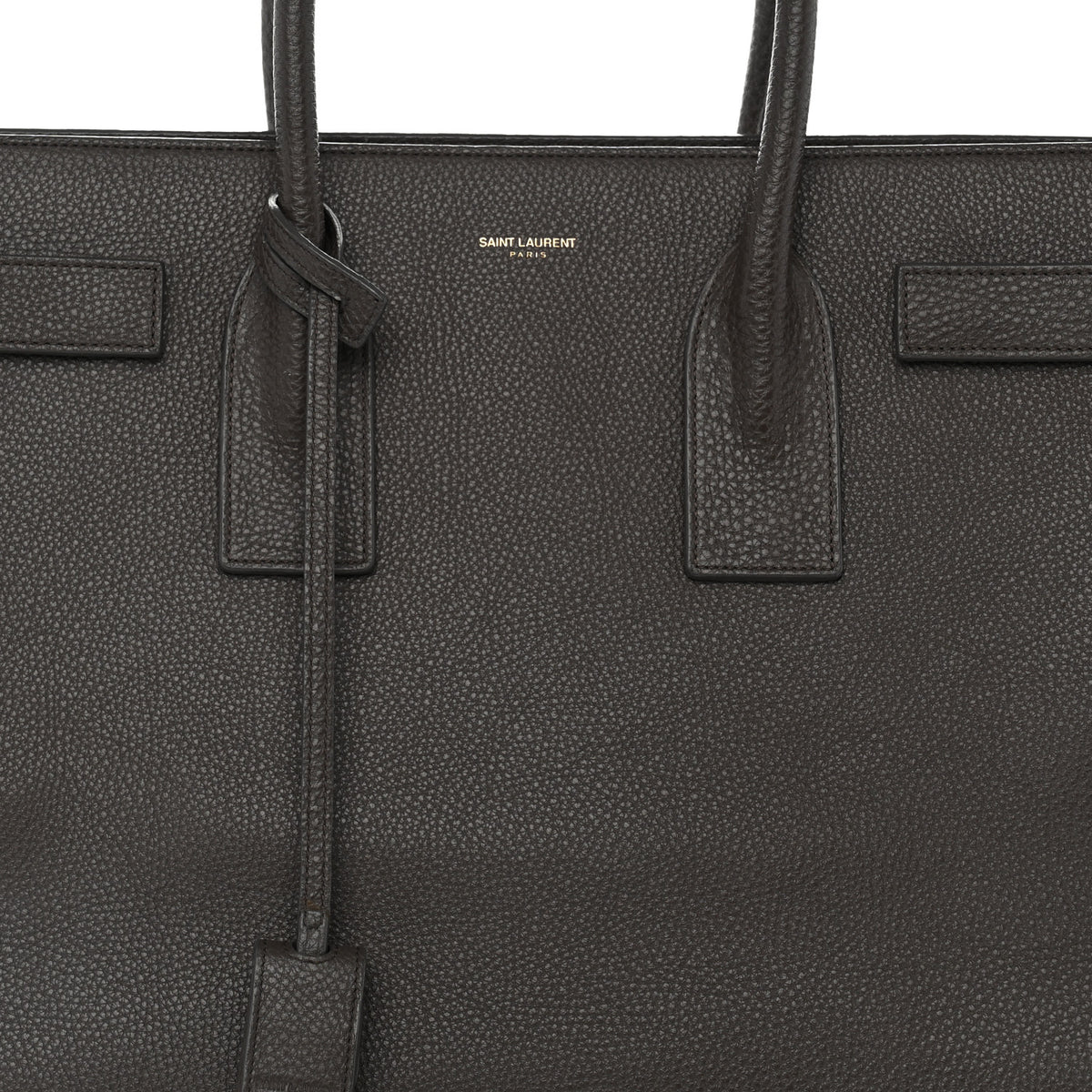 Grained Calfskin Large Sac de Jour Carryall Earth