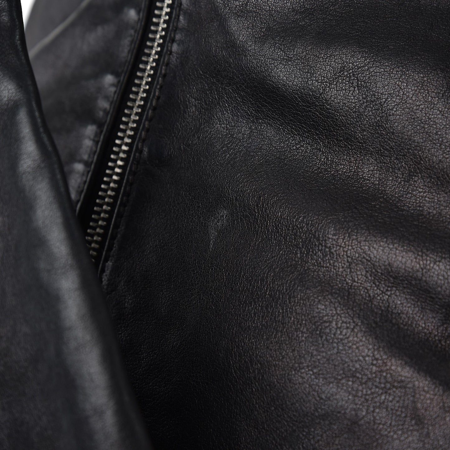 Lambskin Large Rock and Chain Hobo Black