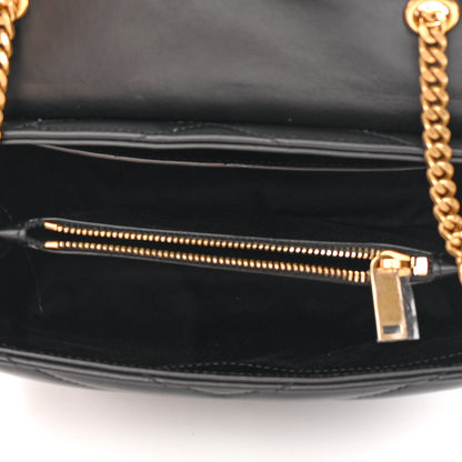 Saint Laurent Calfskin Y Quilted Monogram Small Loulou Chain Satchel Black 5 of 13