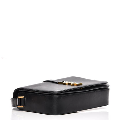 Saint Laurent Smooth Calfskin Medium Classic Monogram Universite Bag Black 4 of 20