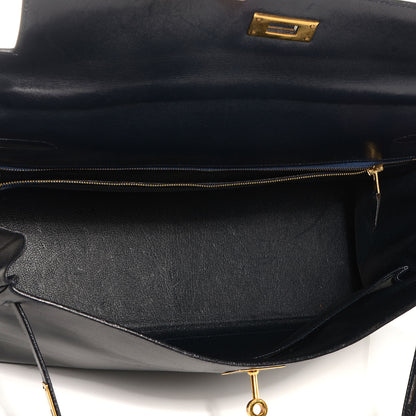 Hermes Box Kelly Retourne 35 Indigo 4 of 22