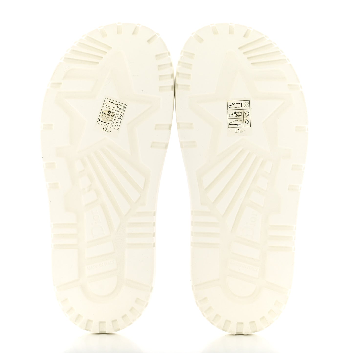 Canvas D-Constellation Embroidered Dway 10mm Slide Sandals 35 White Multicolor