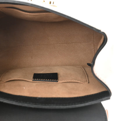 Gucci GG Supreme Monogram Calfskin Padlock Backpack Beige Cuir Black 5 of 10