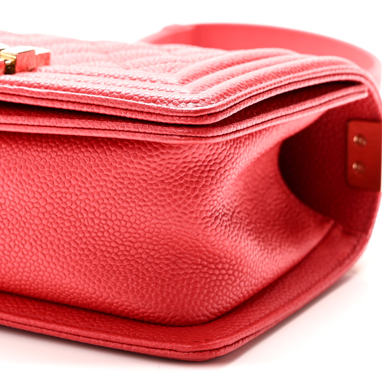 Chanel Caviar Quilted Small Boy Flap Red 10 of 10