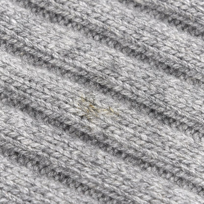 Chanel Cashmere Camellia Fringe Scarf Grey 5 of 8
