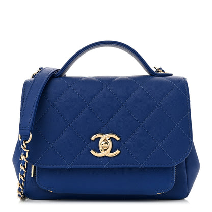 Chanel Caviar Quilted Small Business Affinity Flap Dark Blue 1 of 10