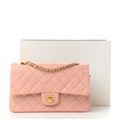 Chanel Lambskin Quilted Medium Double Flap Light Pink 12 of 12
