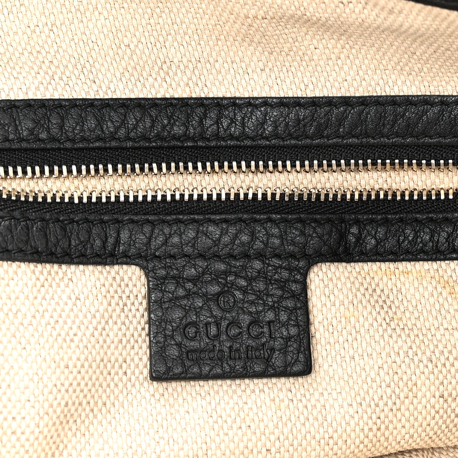 Gucci Pebbled Calfskin Medium Soho Shoulder Bag Black 6 of 10