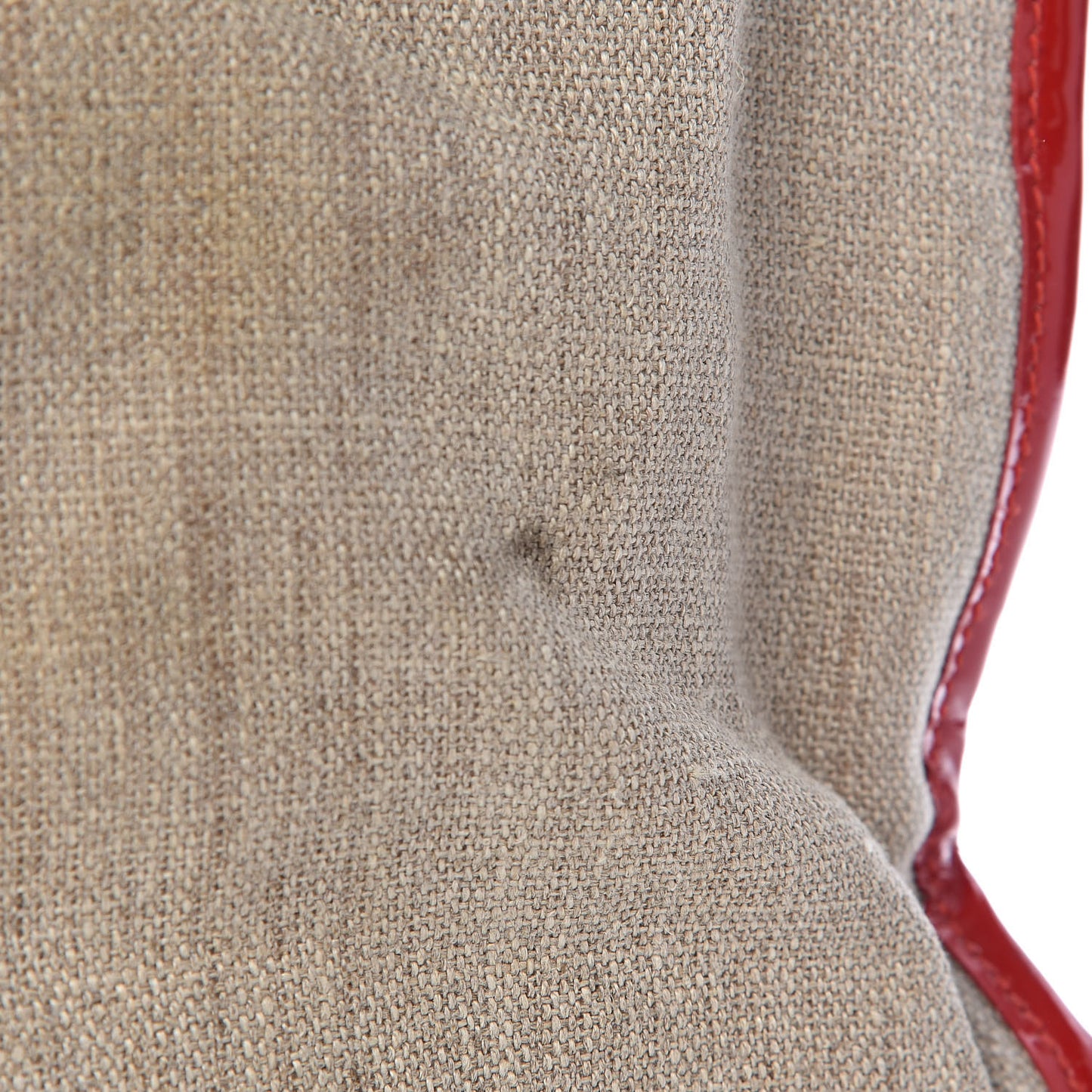 Linen Patent FF Shopping Tote Fragola