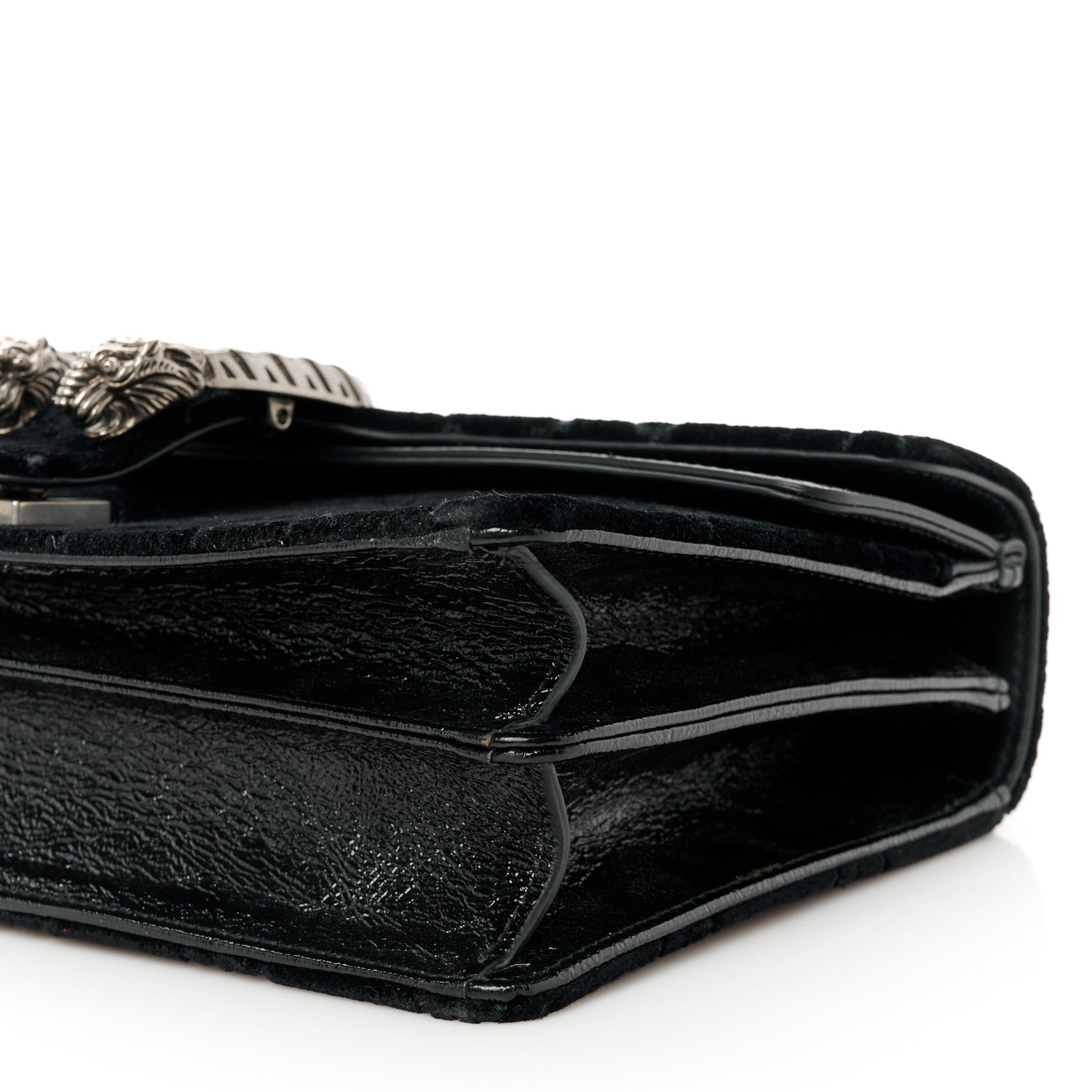 Gucci Velvet GG Monogram Small Dionysus Shoulder Bag Black 11 of 13