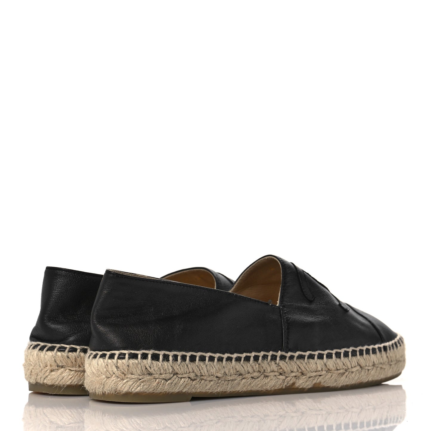Lambskin CC Espadrilles 38 Black