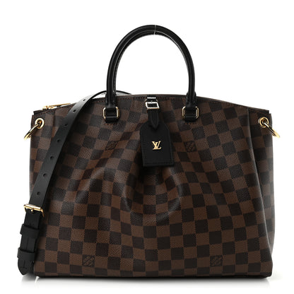 Louis Vuitton Damier Ebene Odeon Tote MM Black 1 of 10