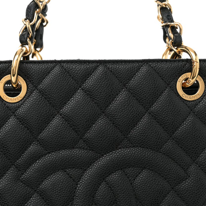 Chanel Caviar Quilted Grand Shopping Tote GST Black 8 of 13