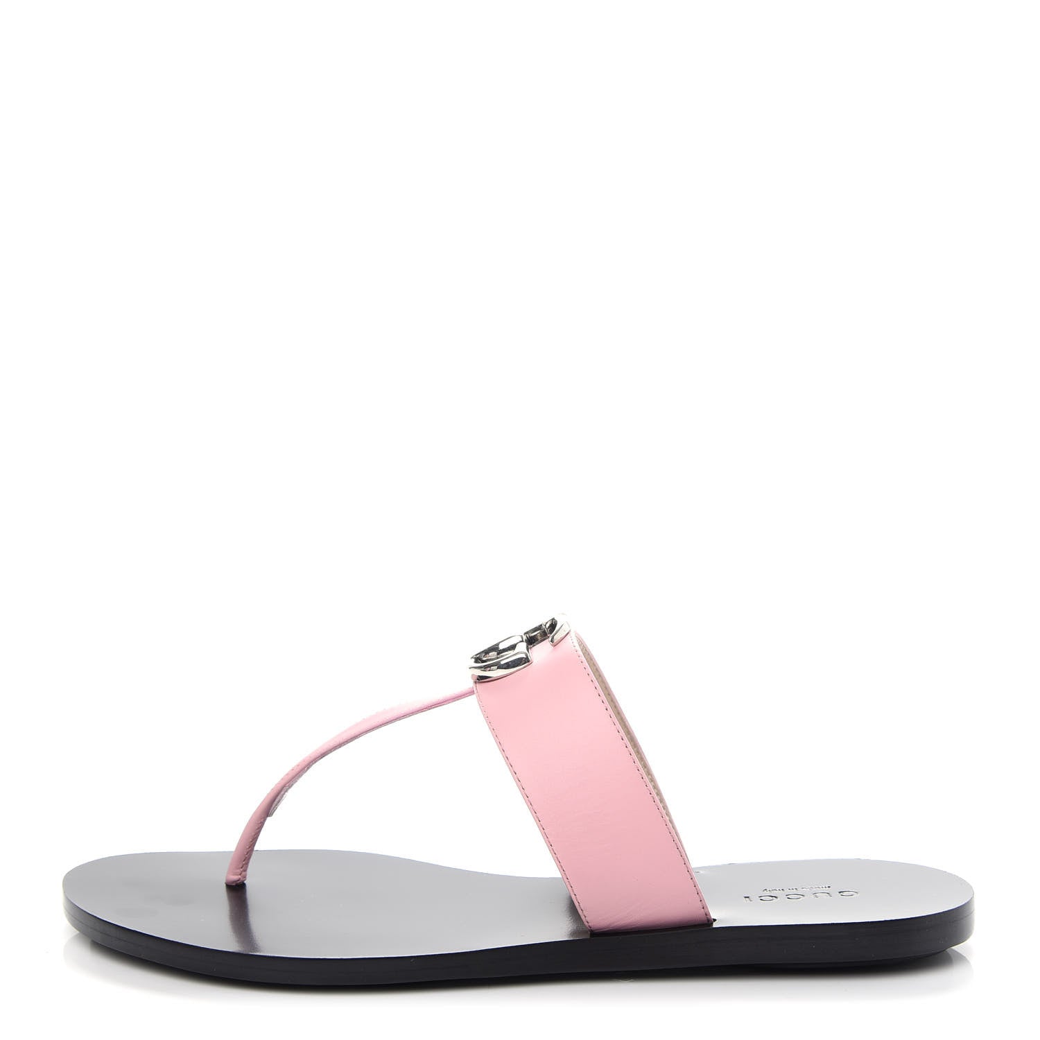 Gucci Calfskin GG Marmont Thong Sandals 37 Wild Rose 1 of 10