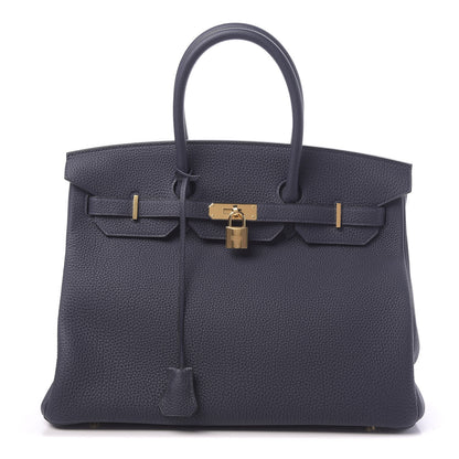 Hermes Togo Birkin 35 Bleu Nuit 1 of 11