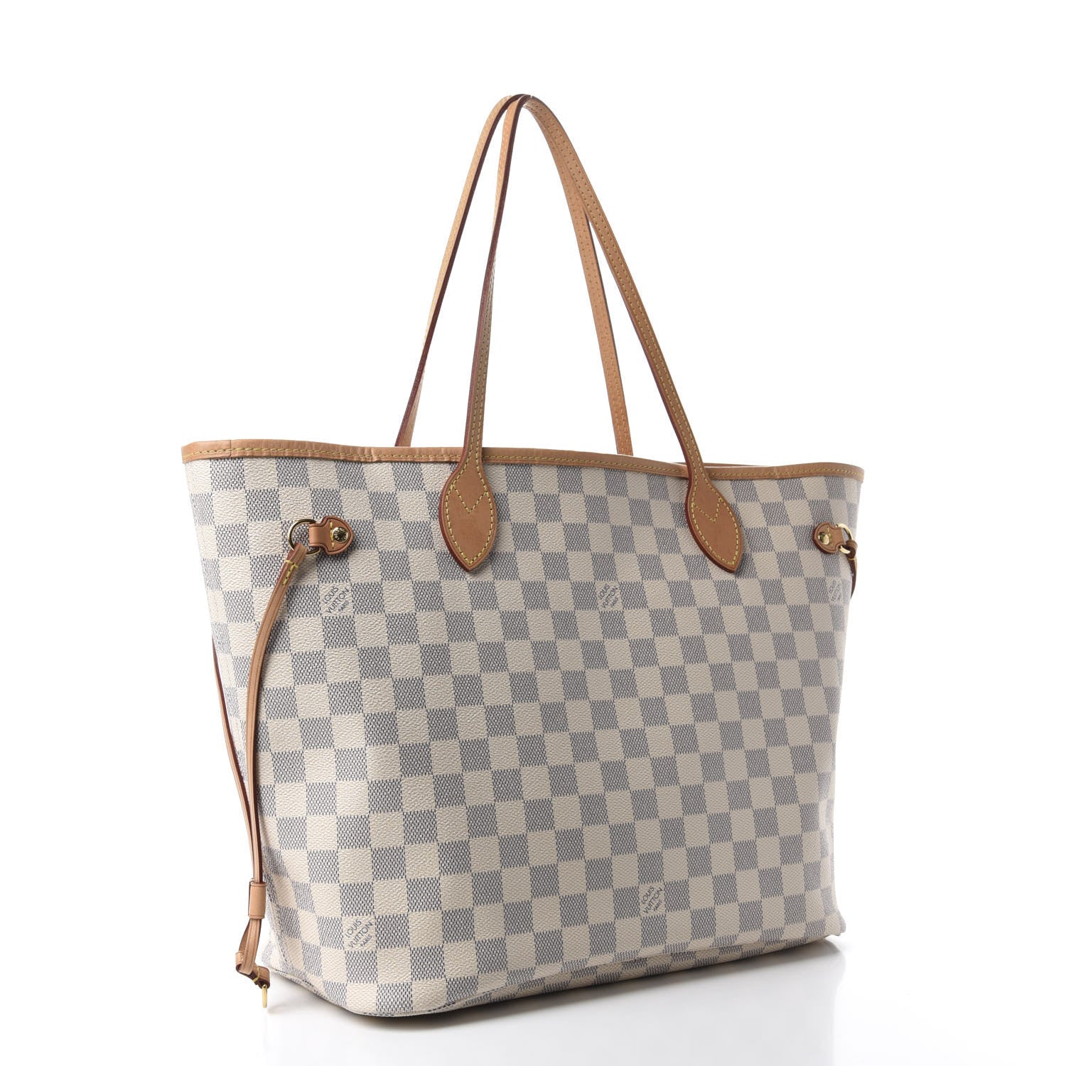 Louis Vuitton Damier Azur Neo Neverfull MM Rose Ballerine 3 of 12