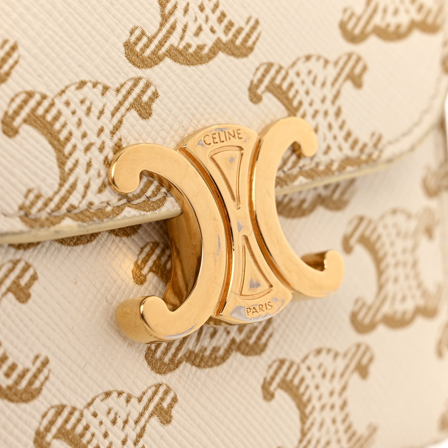Triomphe Canvas Small Triomphe Wallet White
