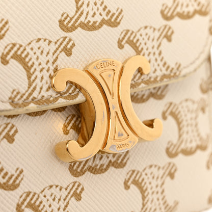 Celine Triomphe Canvas Small Triomphe Wallet White 8 of 8