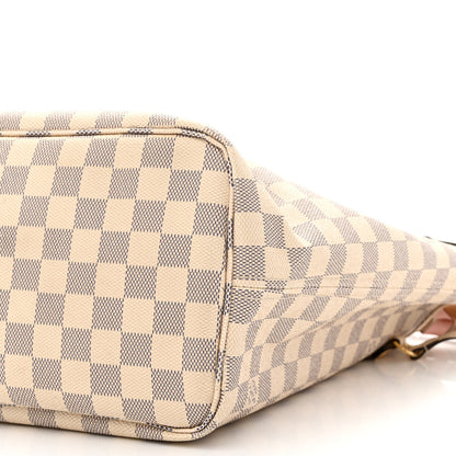 Louis Vuitton Damier Azur Braided Neverfull MM Pink 11 of 12